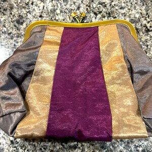 Multi colored clutch